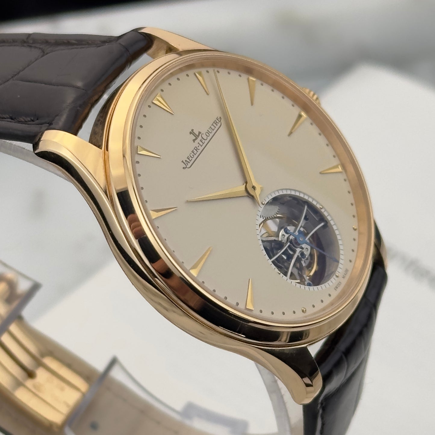 2014 Jaeger-LeCoultre Master Ultra Thin Tourbillon Rose Gold | Q1322410 | Box and papers