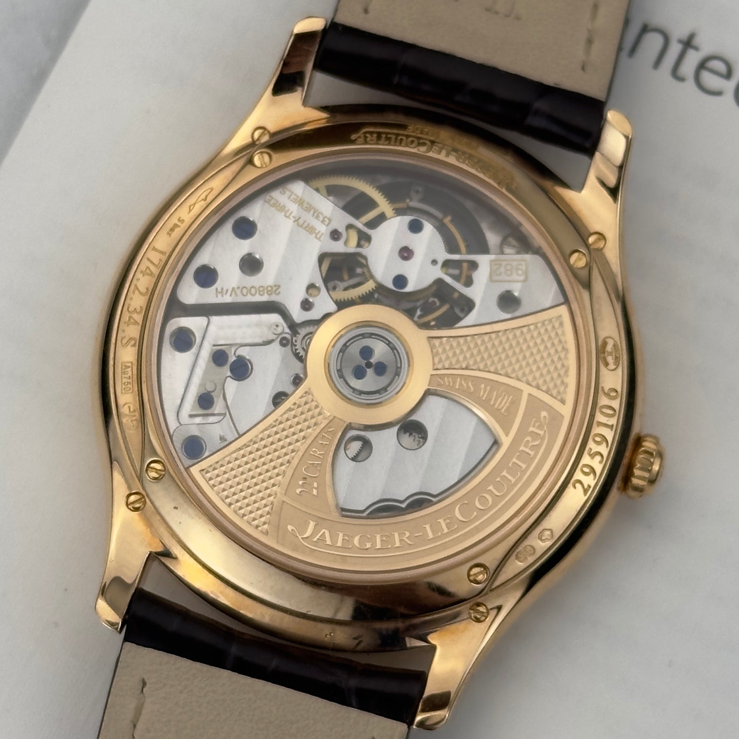 2014 Jaeger-LeCoultre Master Ultra Thin Tourbillon Rose Gold | Q1322410 | Box and papers