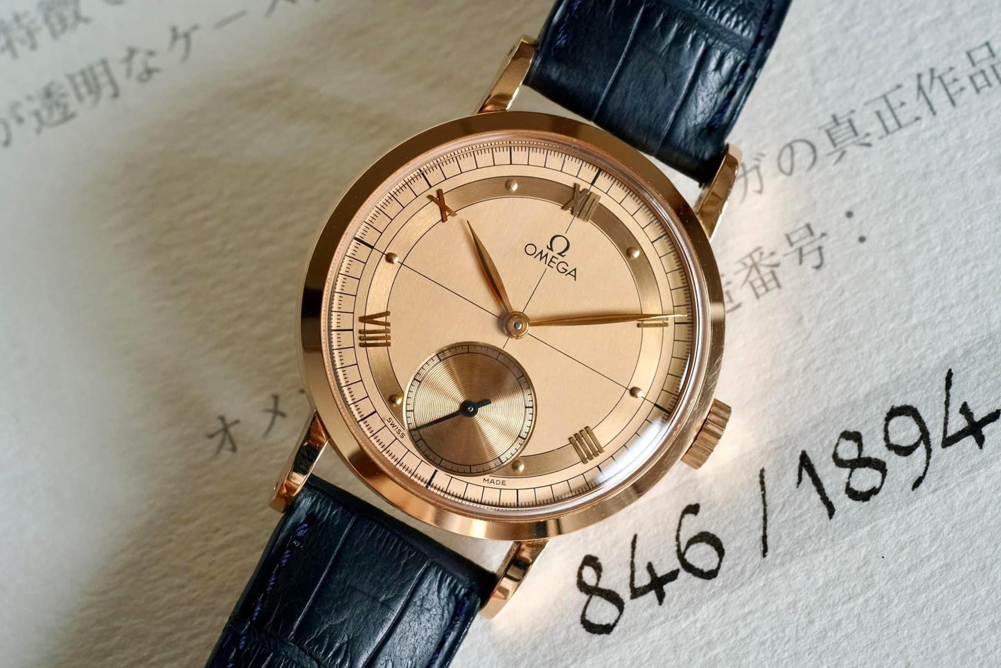 1994 Omega Renaissance Centenary "1894" Limited Edition Rose Gold 5950.30.03