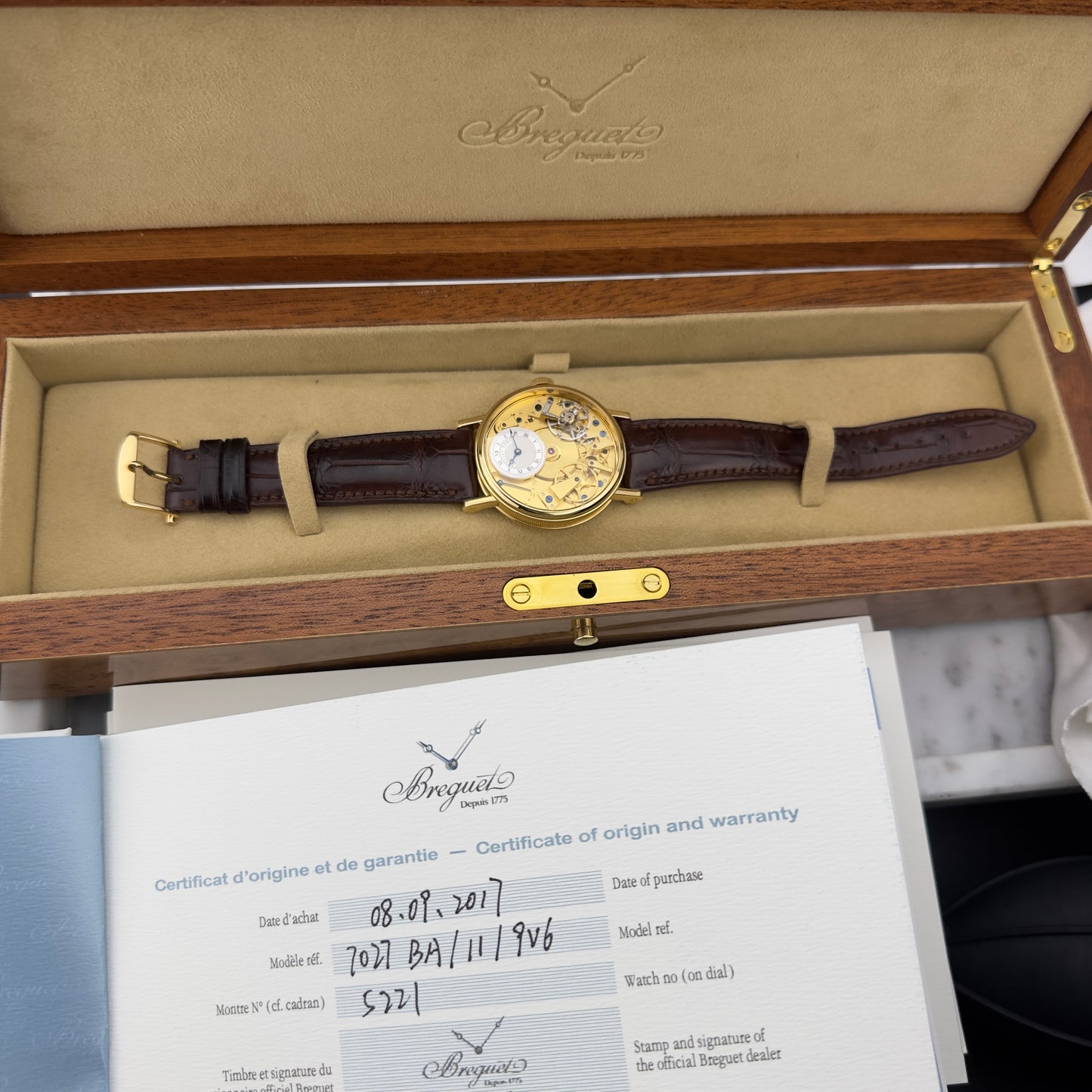 2017 Breguet Tradition | 7027BA/11/9V6 | Full Set