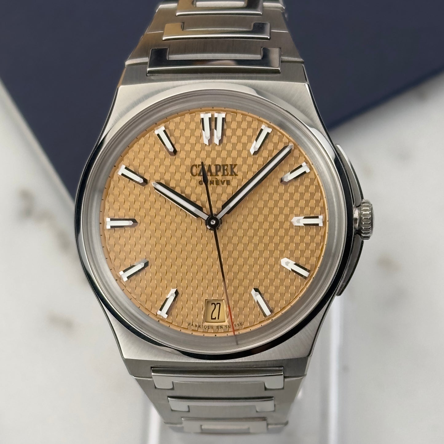 2024 Czapek Antarctique Passage de Drake 38.5 Salmon | Full Set + Straps