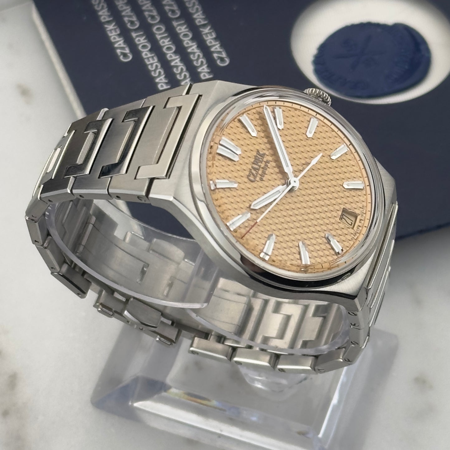 2024 Czapek Antarctique Passage de Drake 38.5 Salmon | Full Set + Straps