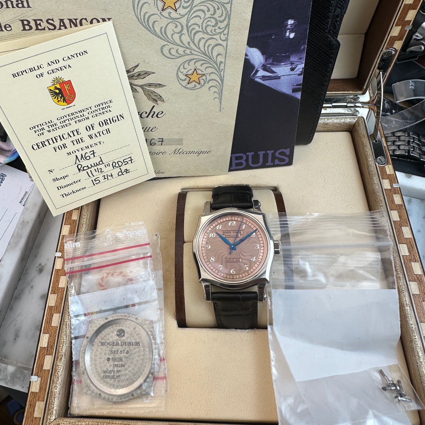 2001 Roger Dubuis Sympathie White Gold | S370 570 | Full set