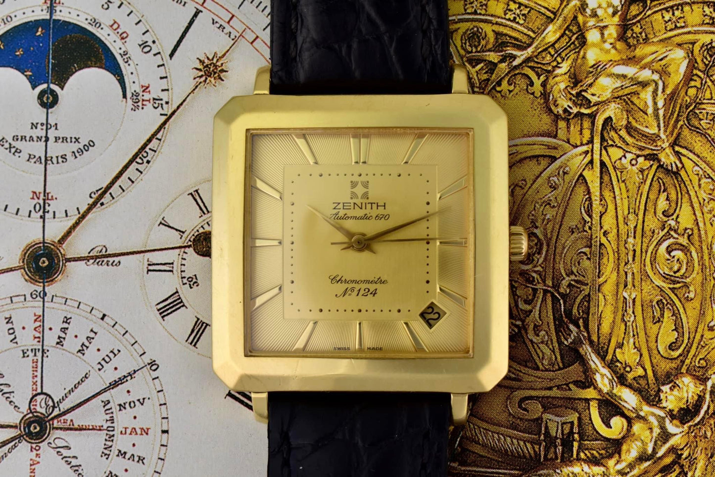 1990's Zenith Limited Edition "Cioccolatone", 18k gold