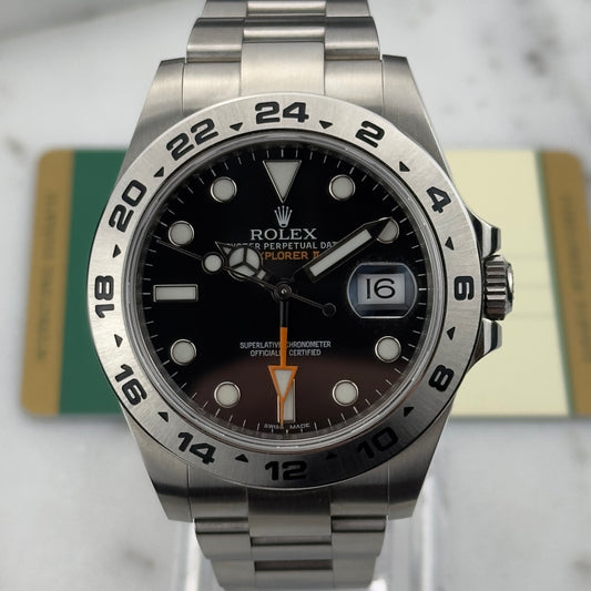 2015 Rolex Explorer II Black Dial | 216570 | Card