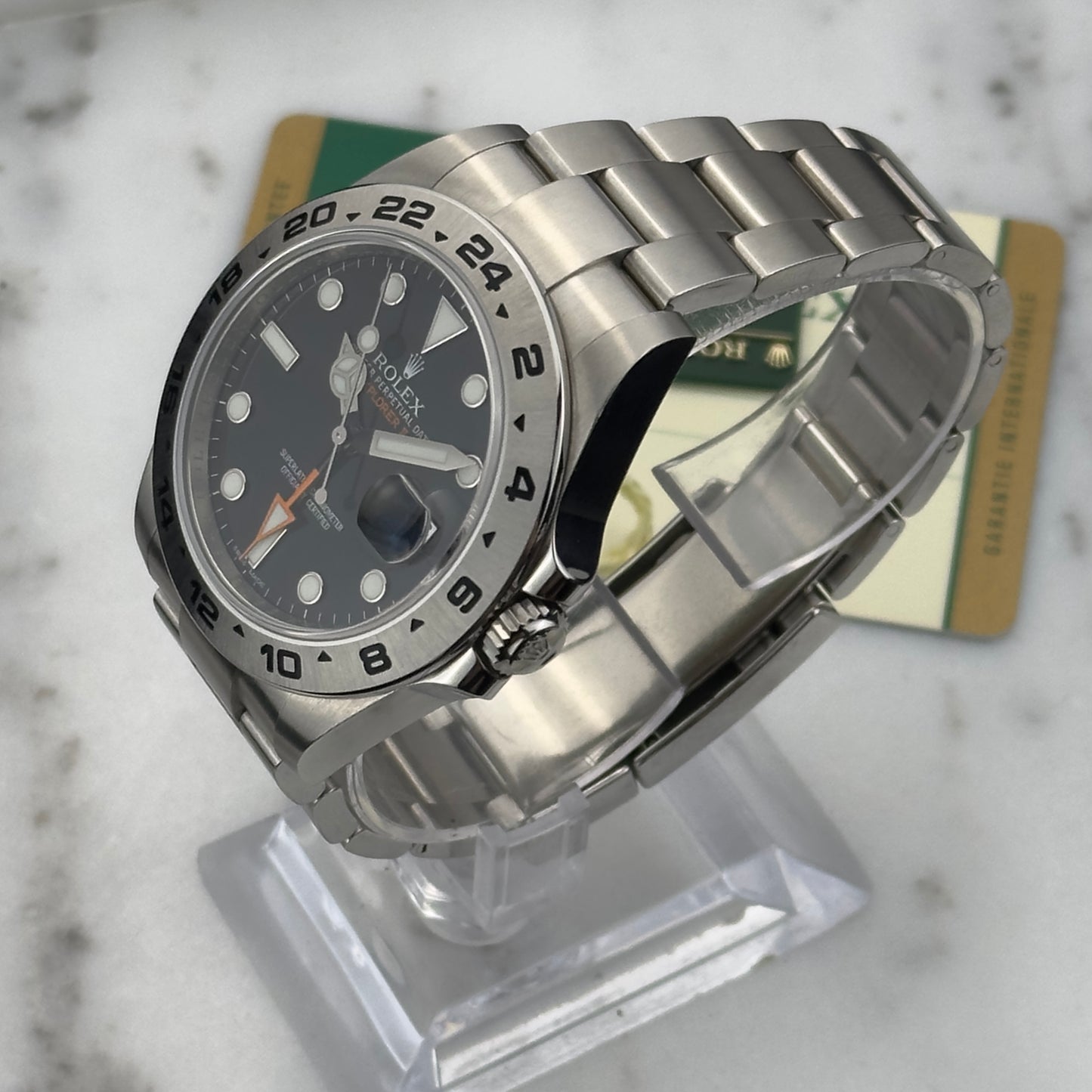 2015 Rolex Explorer II Black Dial | 216570 | Card