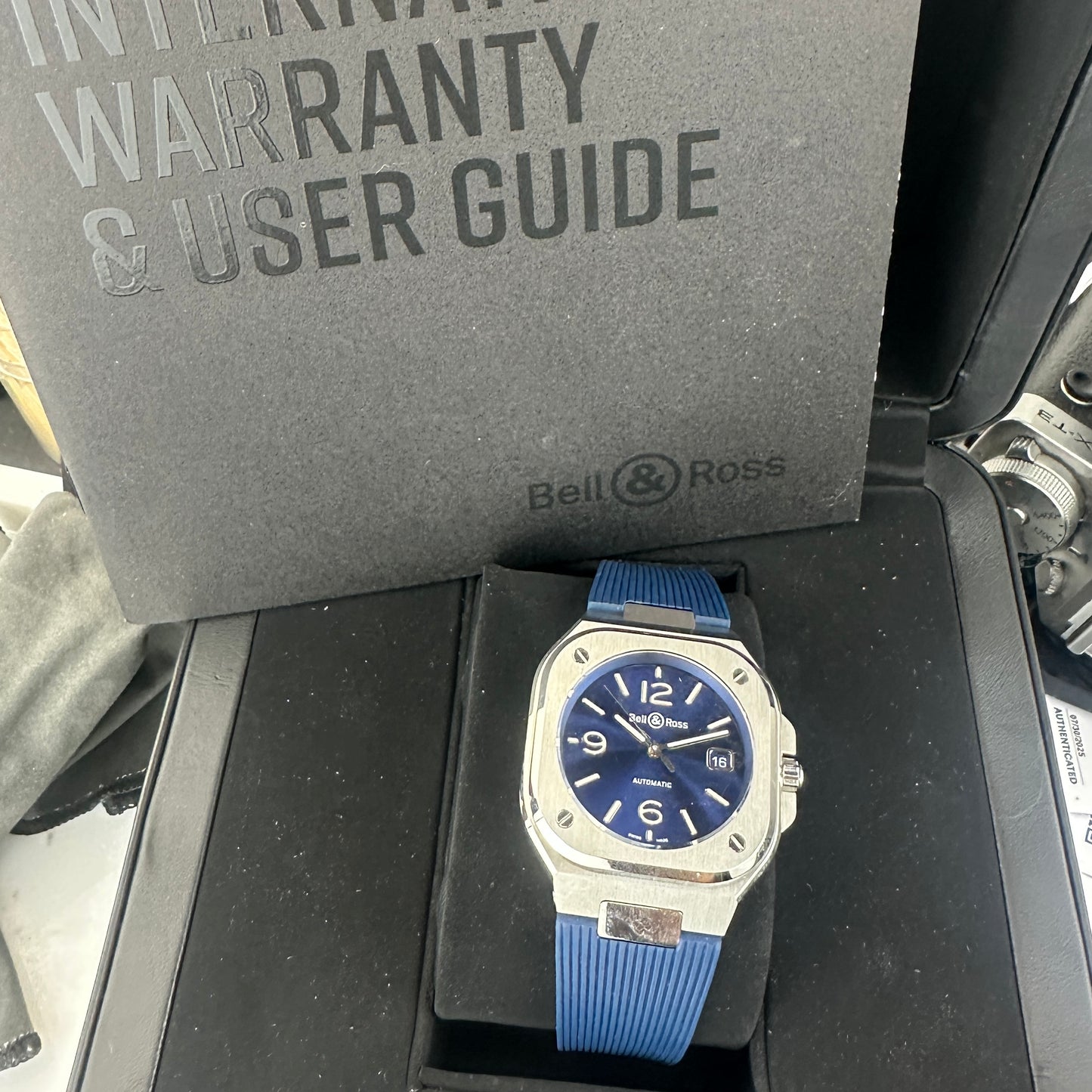 Bell & Ross BR05 Blue Dial Rubber Strap | BR05A-BLU-ST/SRB | Box & Papers