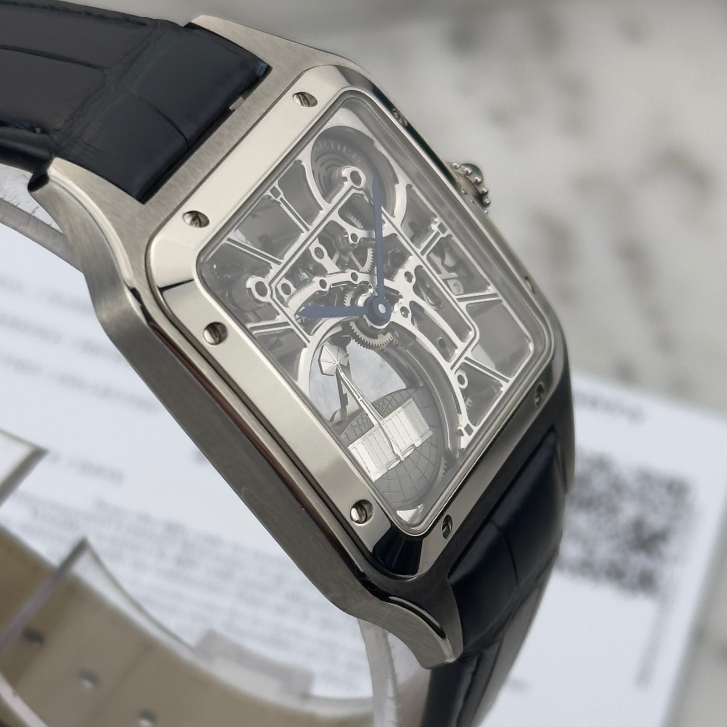 2024 Cartier Santos Dumont Skeleton | WHSA0032 | Full Set