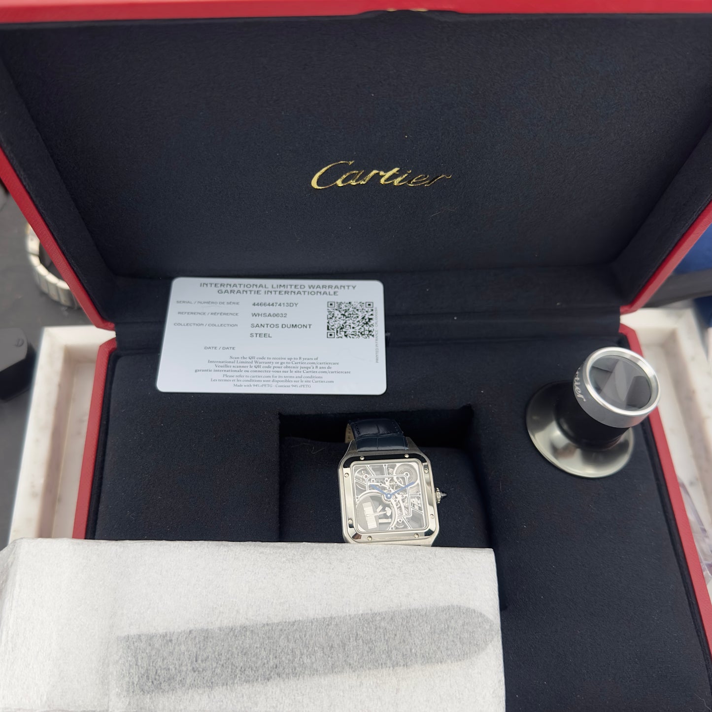 2024 Cartier Santos Dumont Skeleton | WHSA0032 | Full Set