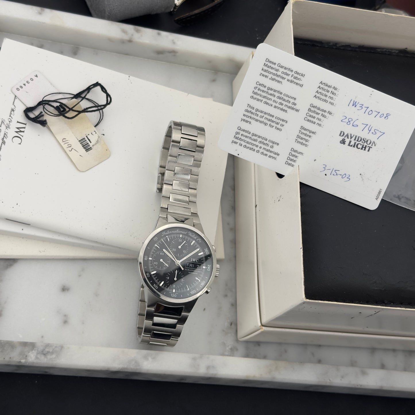 2003 IWC GST Chronograph | IW370708 | Full Set