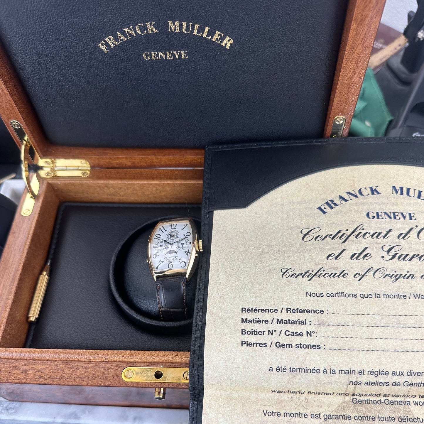 Franck Muller 5850 Quantième Perpétuel in Yellow Gold | 5850QP | Box & Papers