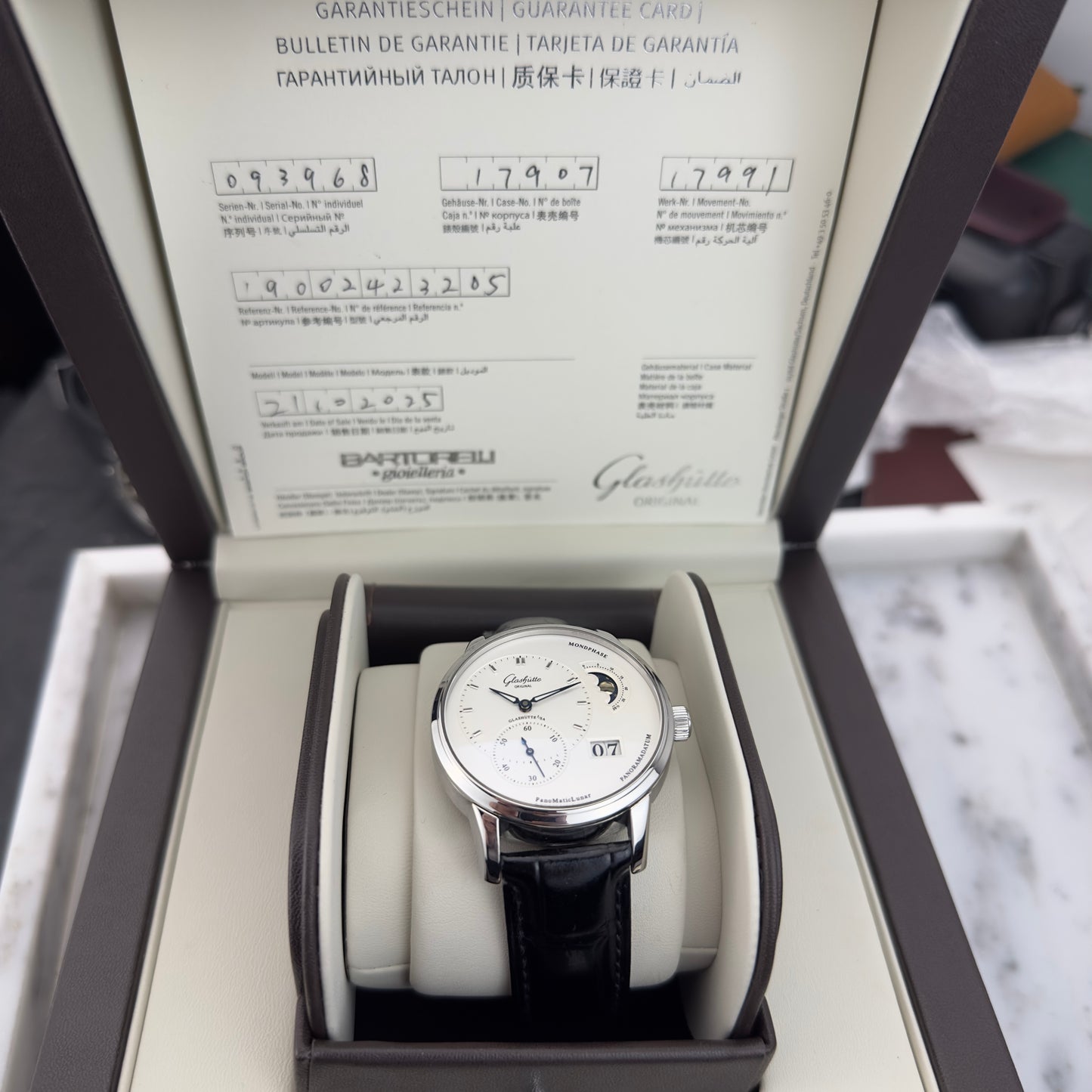 2025 Glashütte Original PanoMaticLunar | 1-90-02-42-32-05 | Box & Paper