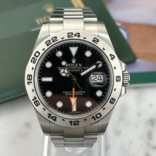 2012 Rolex Explorer II Black Dial | 216570 | Full Set