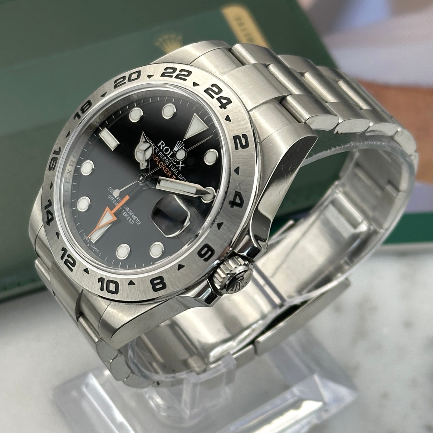 2012 Rolex Explorer II Black Dial | 216570 | Full Set