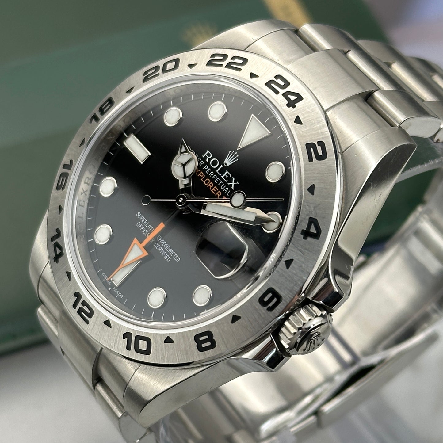 2012 Rolex Explorer II Black Dial | 216570 | Full Set