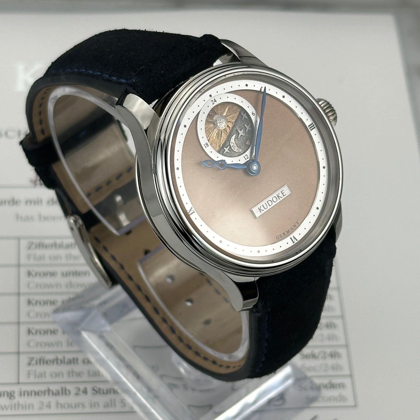 Kudoke 2 Salmon Dial, Fully Engraved Movement | Watch, box, certificate