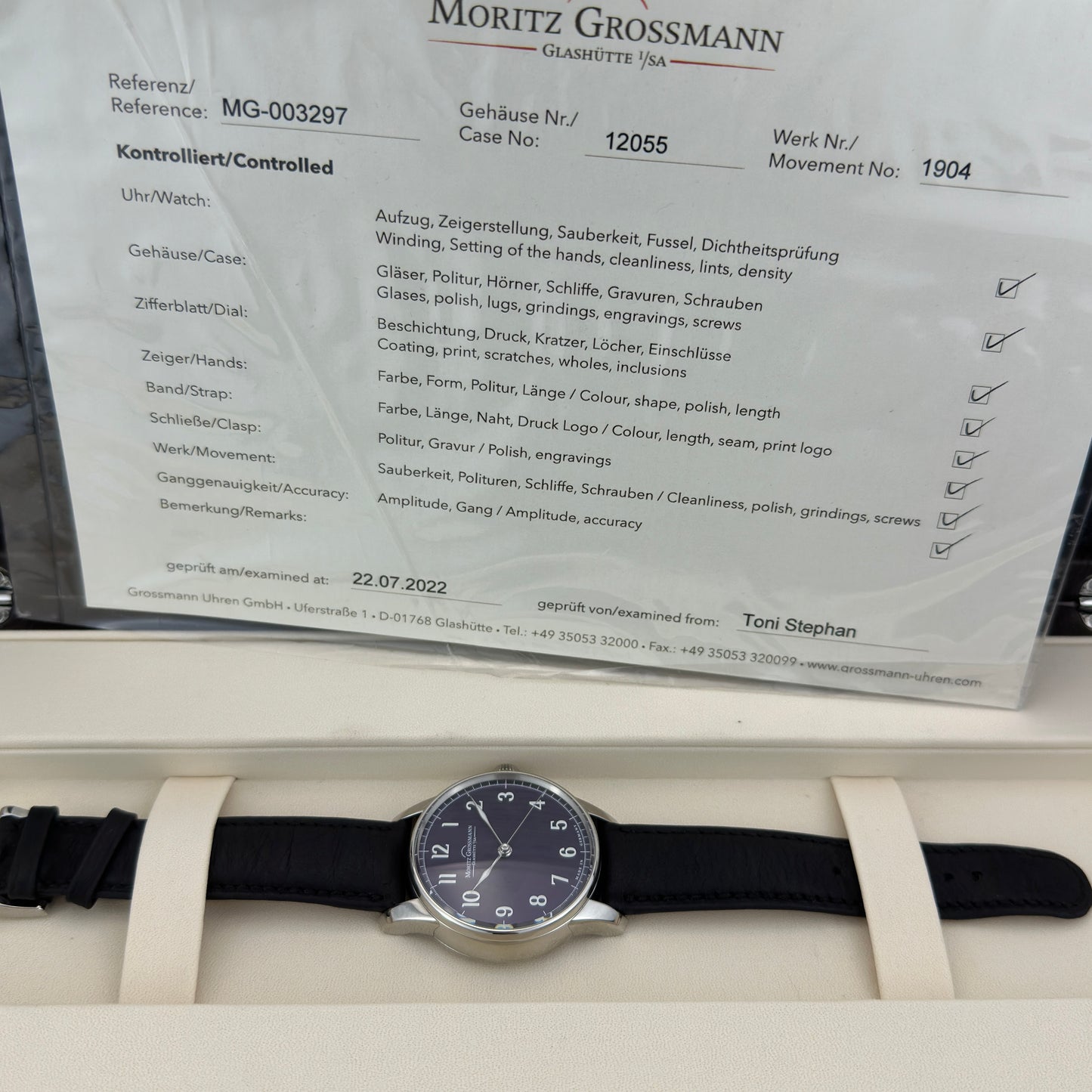 2022 Moritz Grossmann Central Seconds Purple (LE of 25) | MG-003297 | Full Set