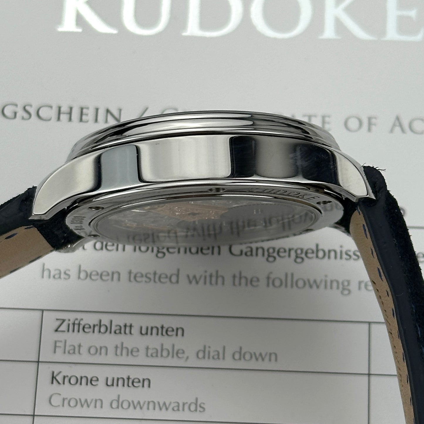 Kudoke 2 Salmon Dial, Fully Engraved Movement | Watch, box, certificate