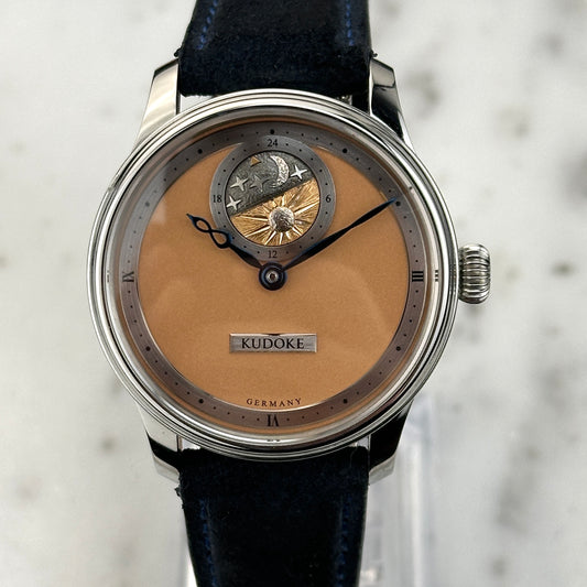 Kudoke 2 Salmon Dial, Fully Engraved Movement | Watch, box, certificate