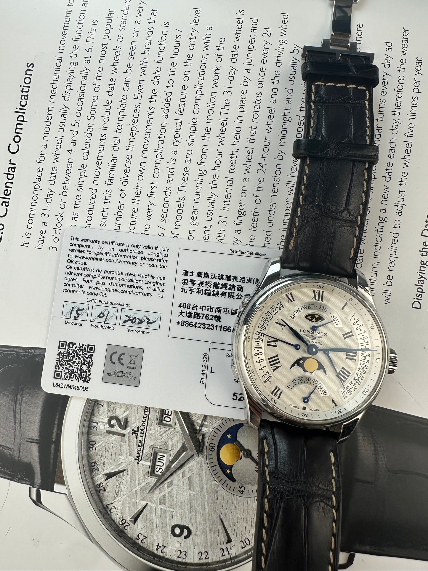 2022 Longines Master Moonphase Retrograde Seconds L27394713