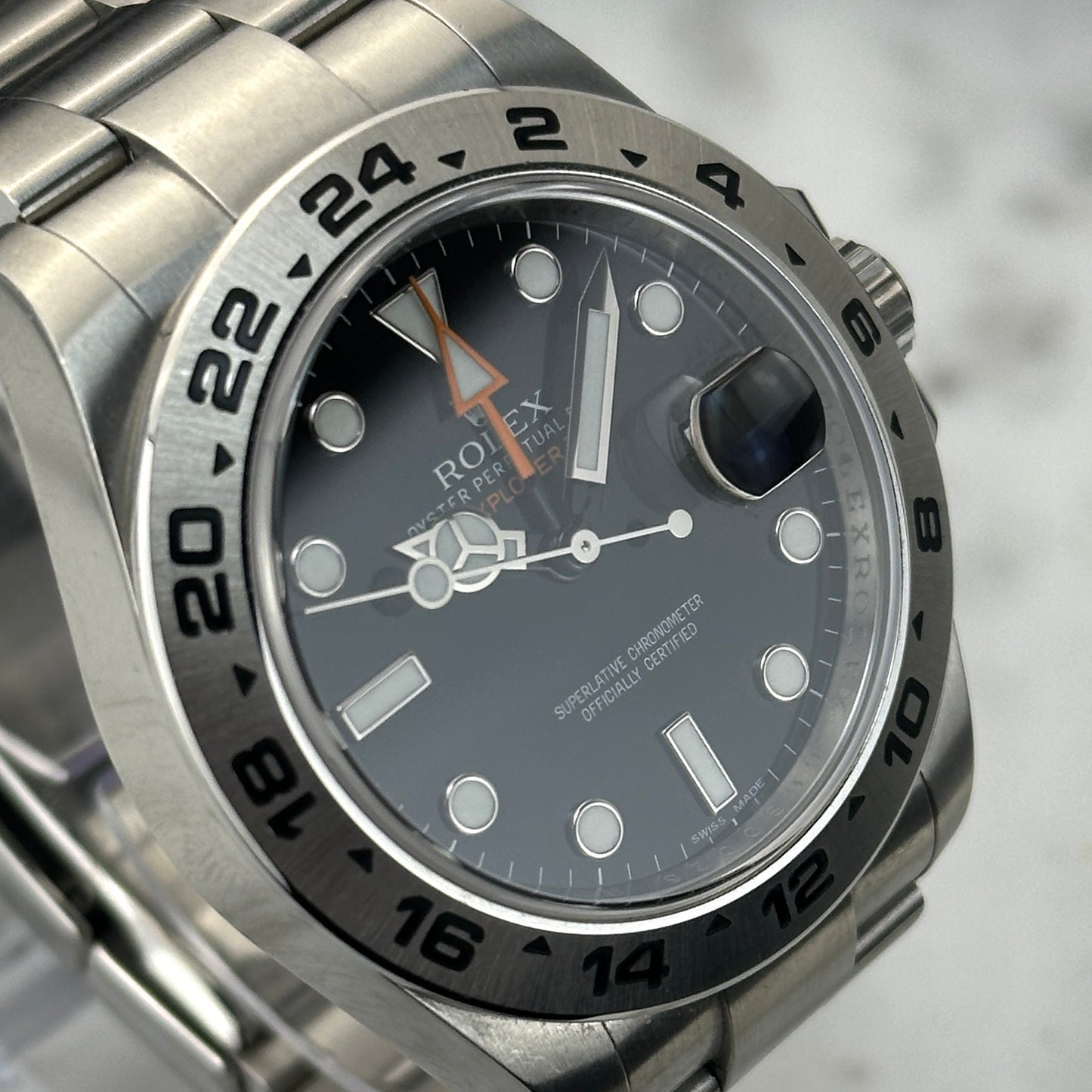 2012 Rolex Explorer II Black Dial | 216570 | Full Set