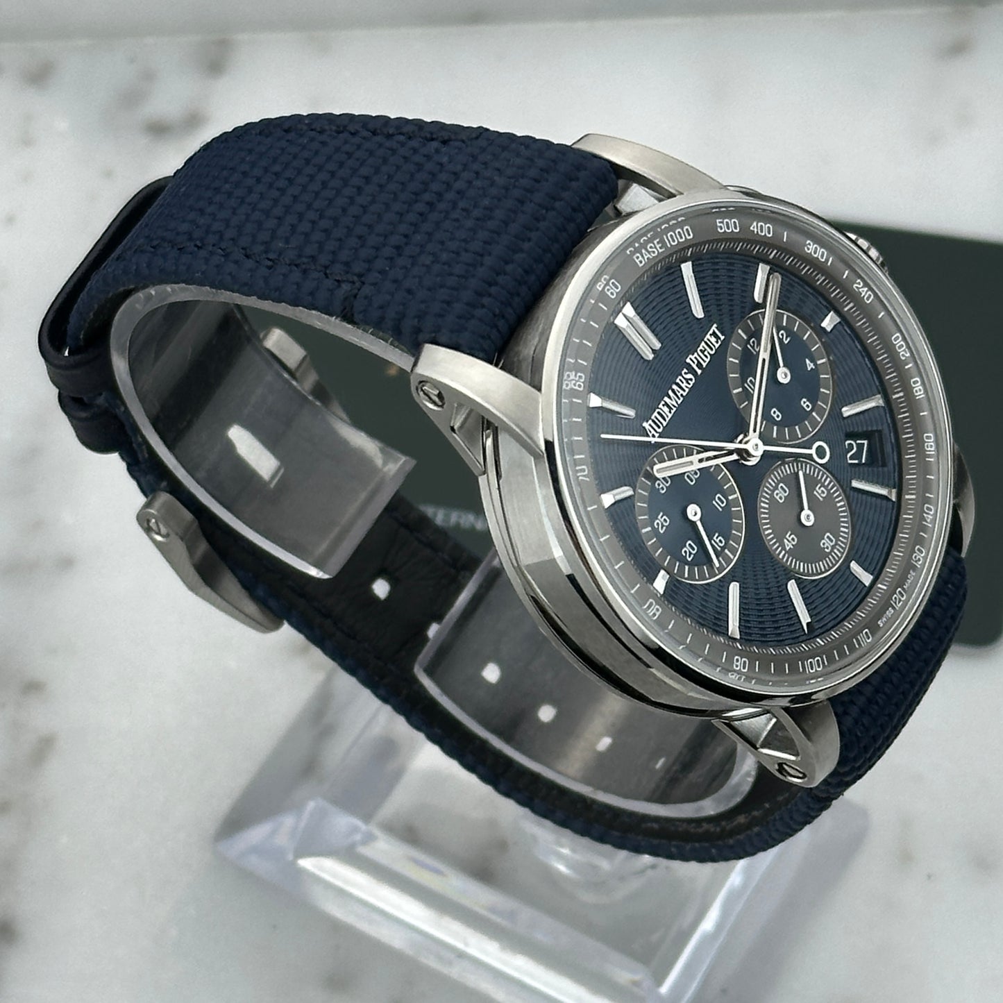 2023 Audemars Piguet Code 11.59 Chronograph Blue Dial | 26393ST.OO.A348KB.01 | Card