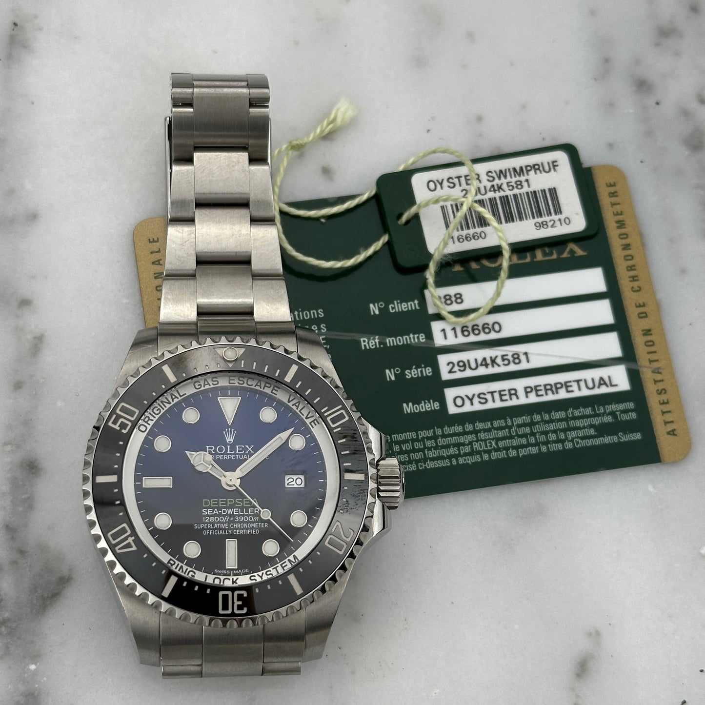 2015 Rolex Sea Dweller Deepsea James Cameron | 116660 | Papers