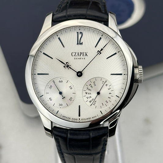 2023 Czapek Quai des Bergues Sea Salt Grey Guilloche Ricochet | One of 10 | Full Set