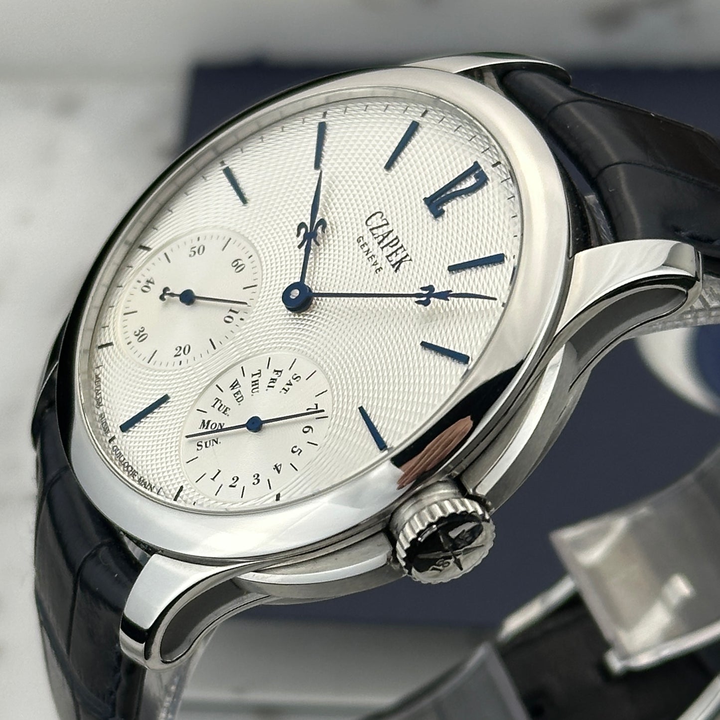 2023 Czapek Quai des Bergues Sea Salt Grey Guilloche Ricochet | One of 10 | Full Set