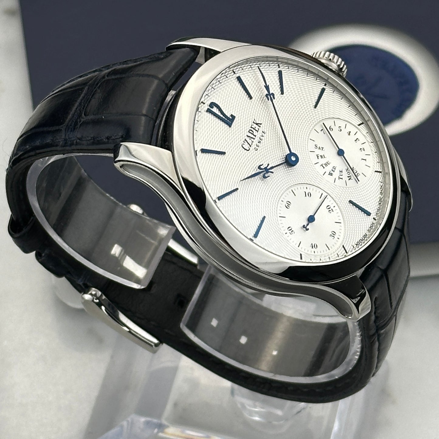 2023 Czapek Quai des Bergues Sea Salt Grey Guilloche Ricochet | One of 10 | Full Set