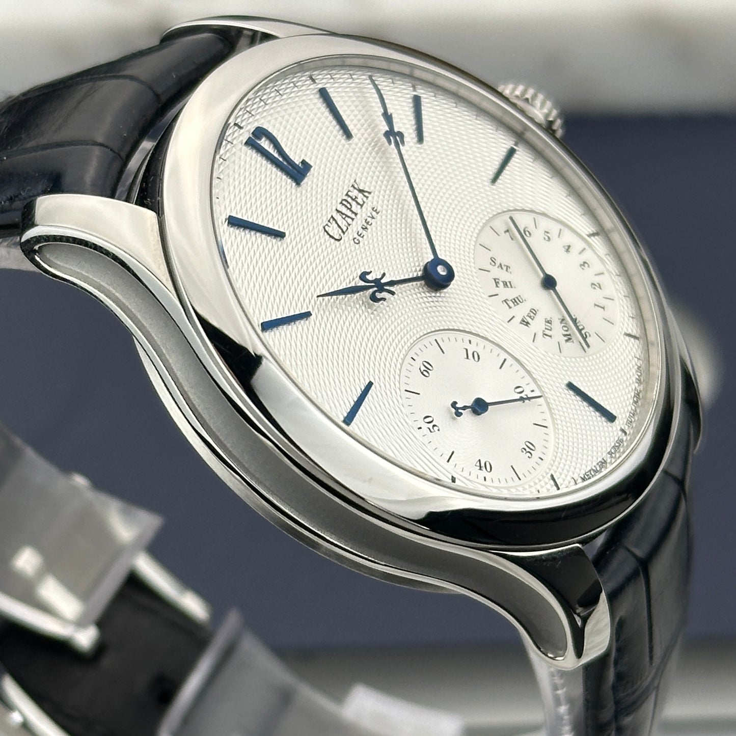 2023 Czapek Quai des Bergues Sea Salt Grey Guilloche Ricochet | One of 10 | Full Set