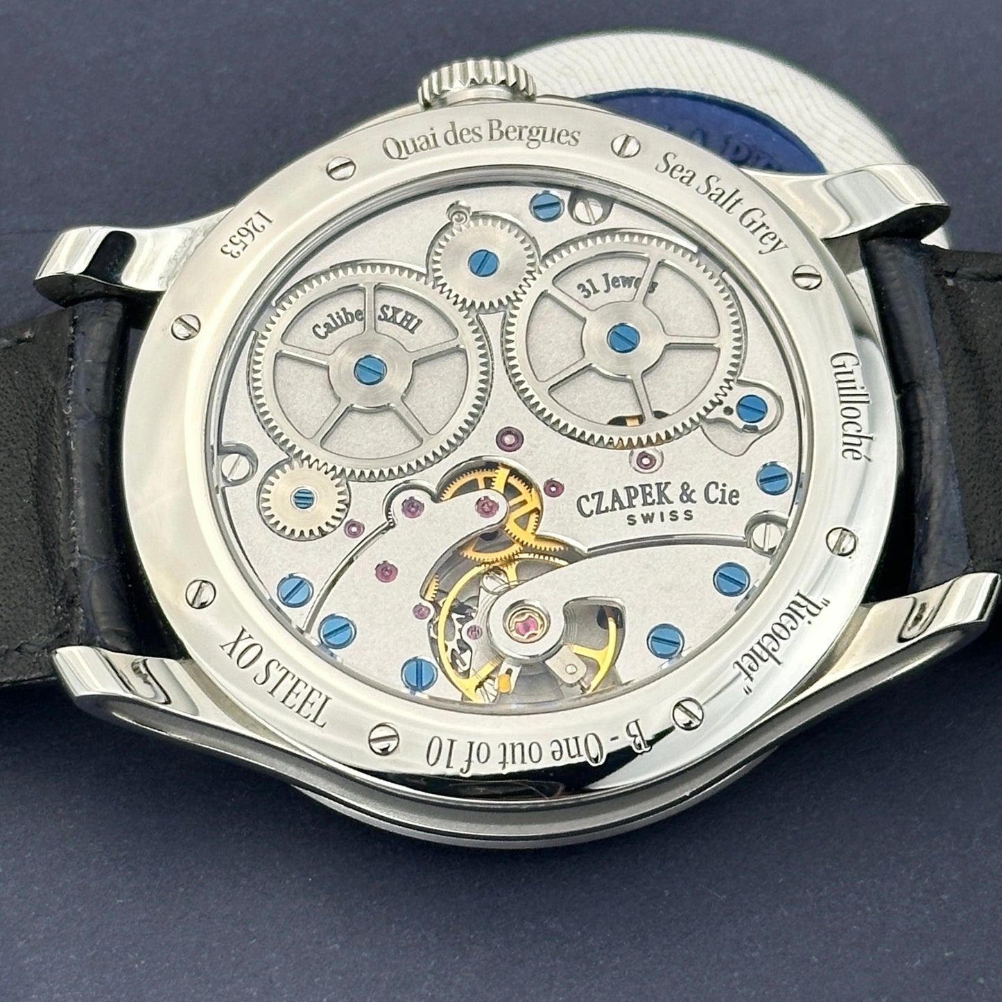 2023 Czapek Quai des Bergues Sea Salt Grey Guilloche Ricochet | One of 10 | Full Set