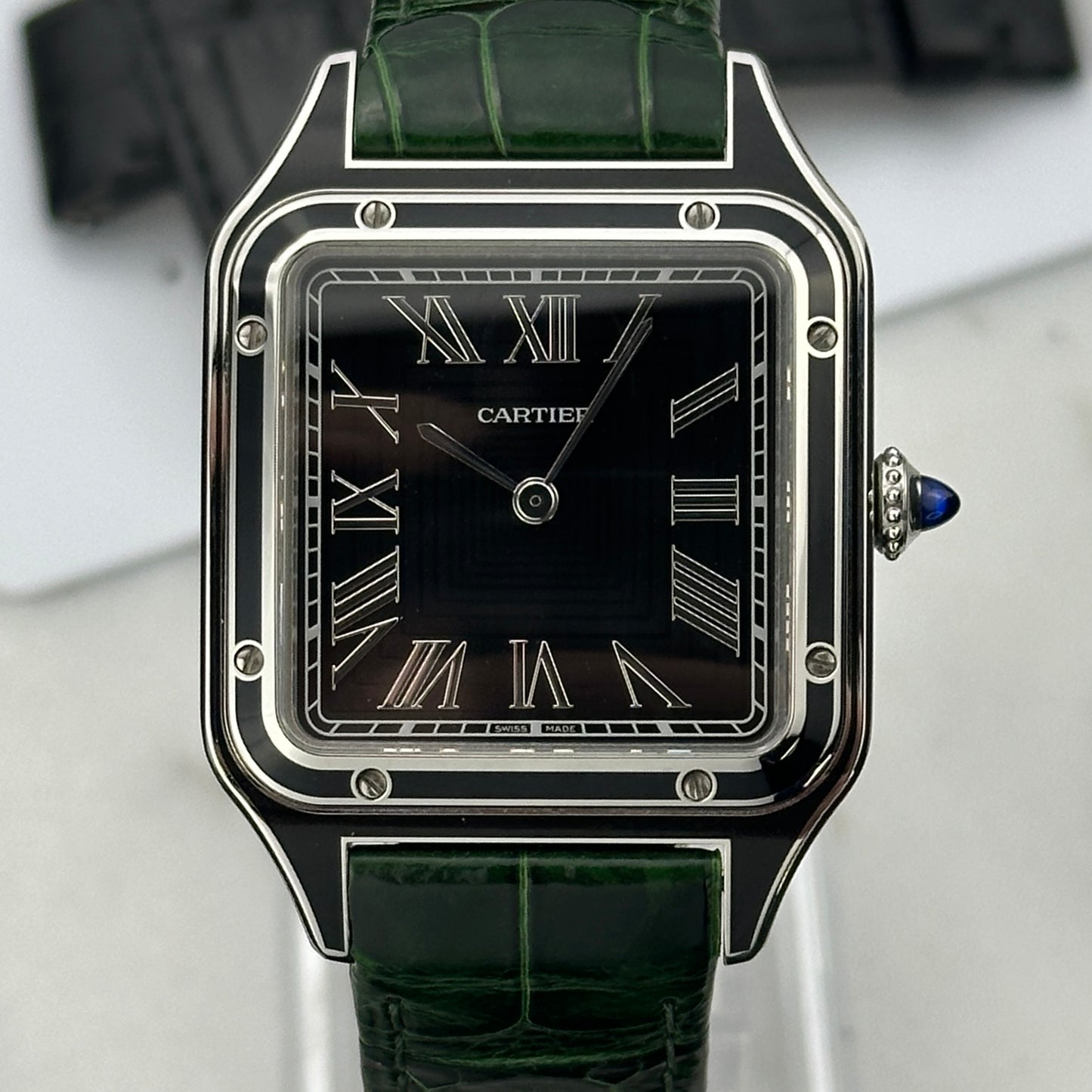 2023 Cartier Santos-Dumont Large | WSSA0046 | Full set + extra strap
