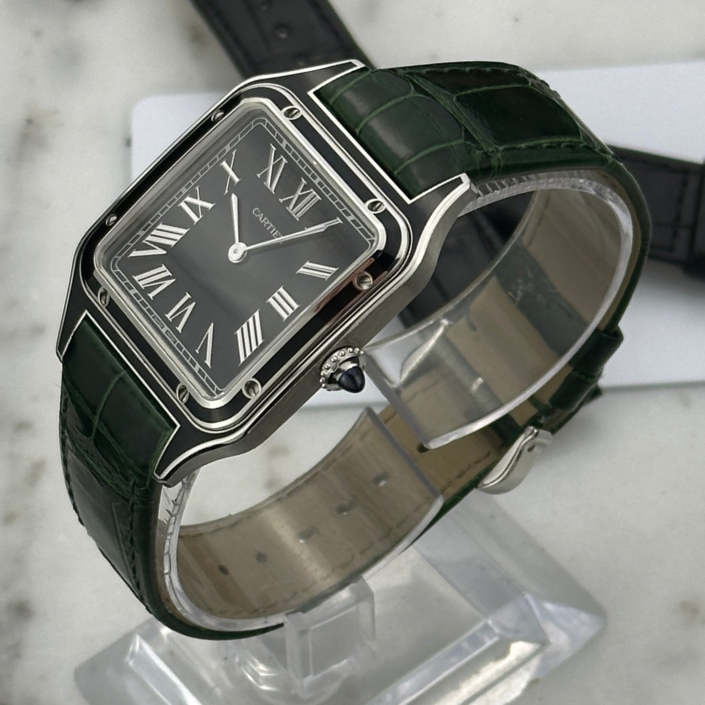 2023 Cartier Santos-Dumont Large | WSSA0046 | Full set + extra strap