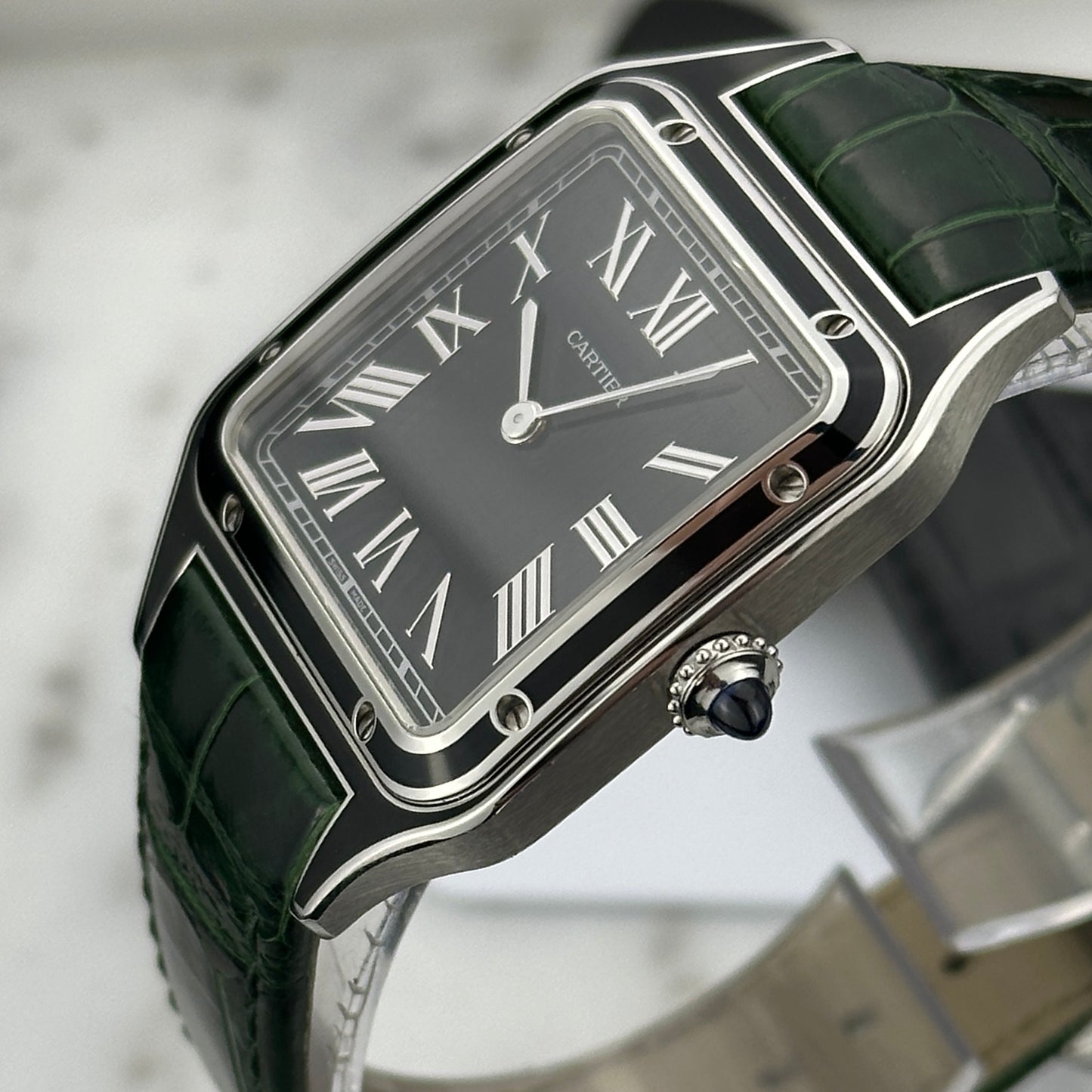 2023 Cartier Santos-Dumont Large | WSSA0046 | Full set + extra strap