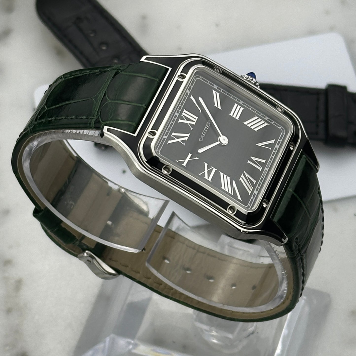 2023 Cartier Santos-Dumont Large | WSSA0046 | Full set + extra strap
