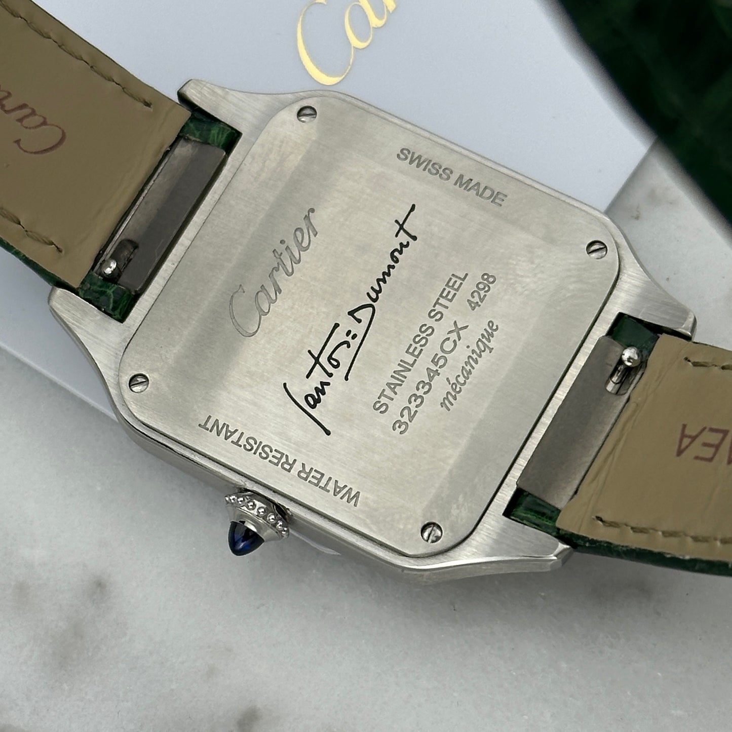 2023 Cartier Santos-Dumont Large | WSSA0046 | Full set + extra strap