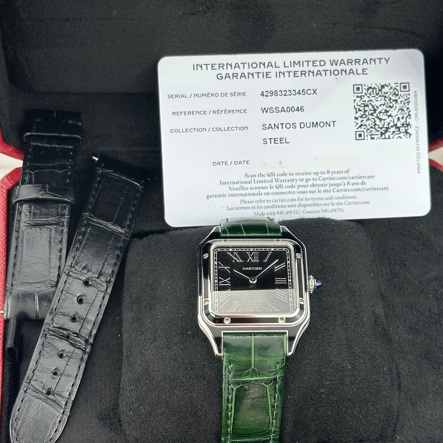 2023 Cartier Santos-Dumont Large | WSSA0046 | Full set + extra strap