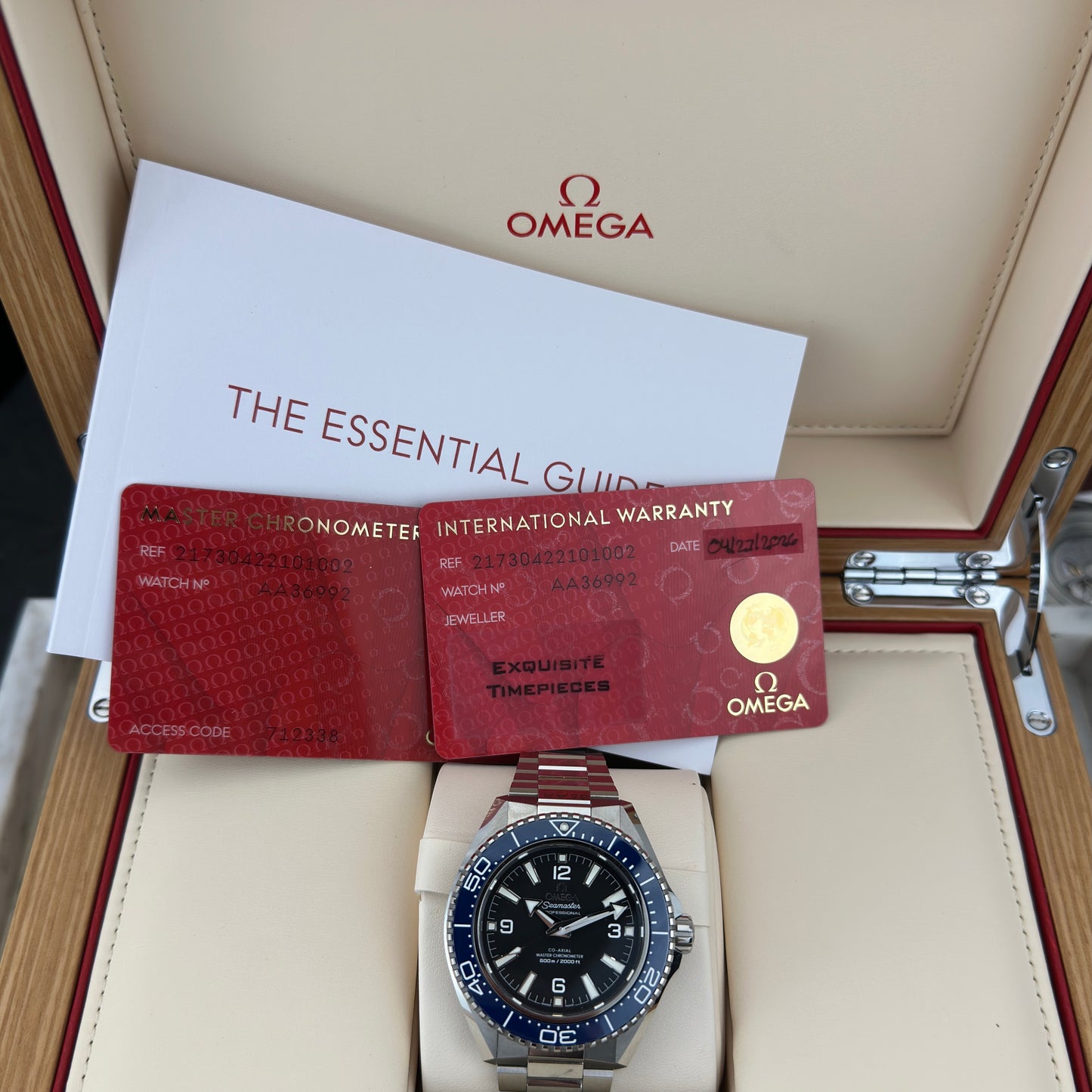 2026 Omega Seamaster Planet Ocean 600M | 217.30.42.21.01.002 | Full Set