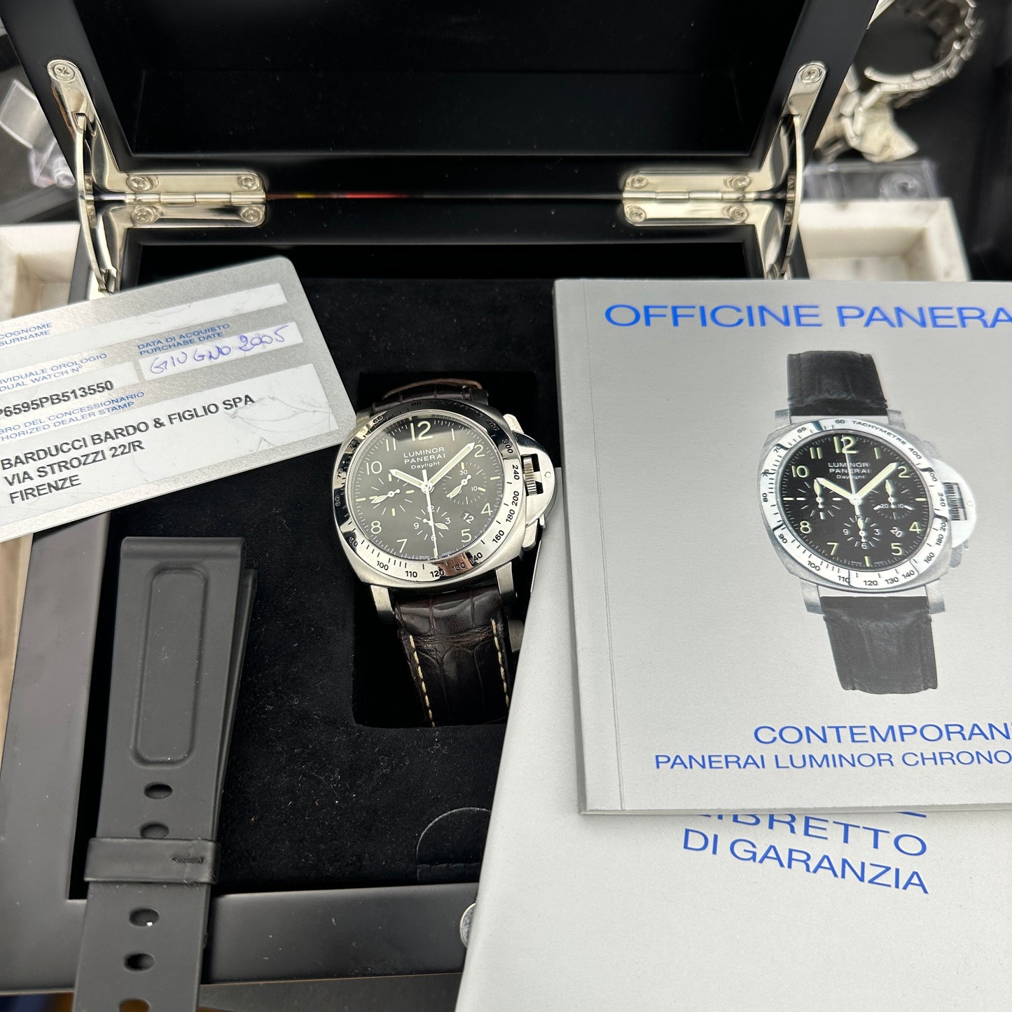 2005 Panerai Luminor Daylight Chronograph | PAM00196 | Full Set