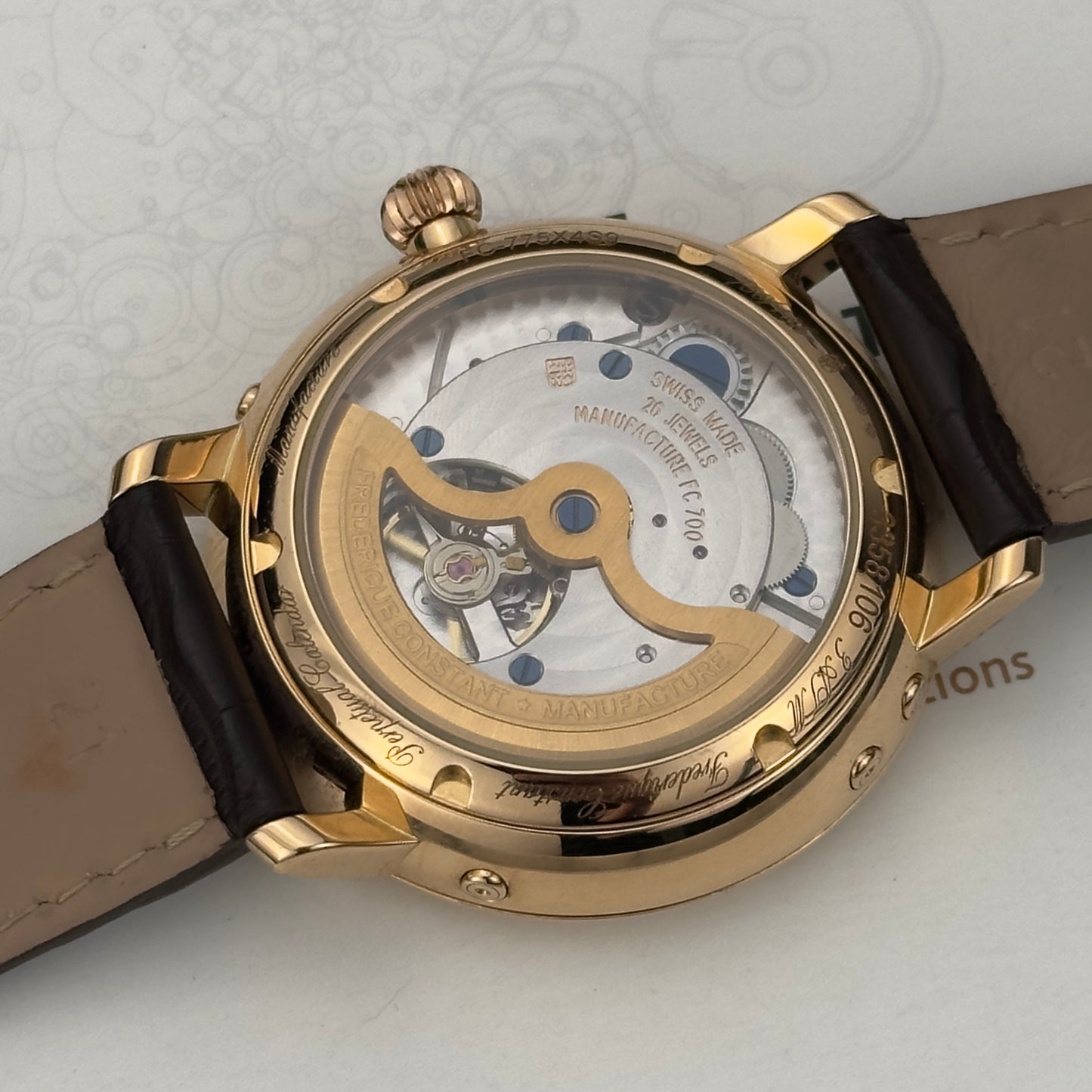Frederique Constant Slimline Perpetual Calendar Rose Gold | FC-775X4S9 | Full Set