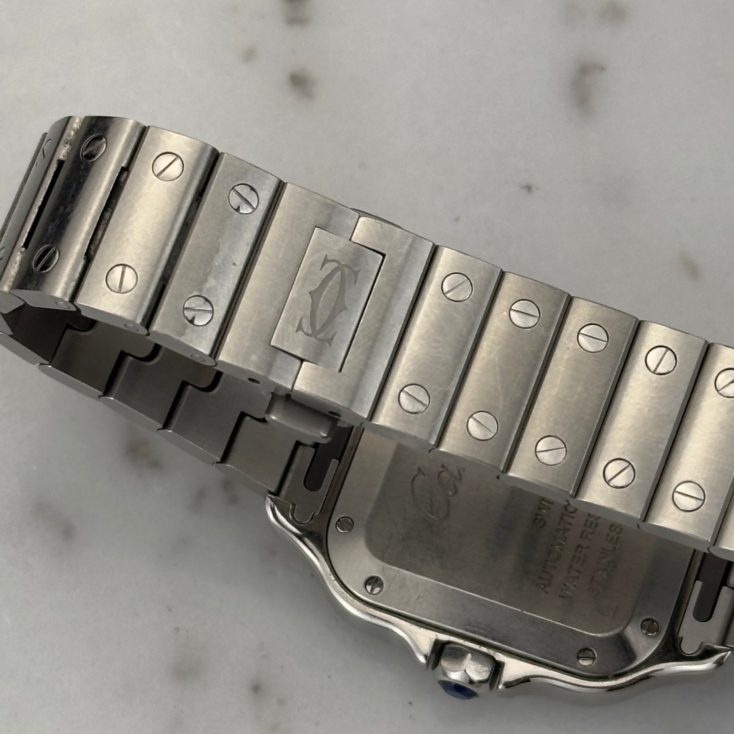 2022 Cartier Santos Diamond Bezel Medium | W4SA0005