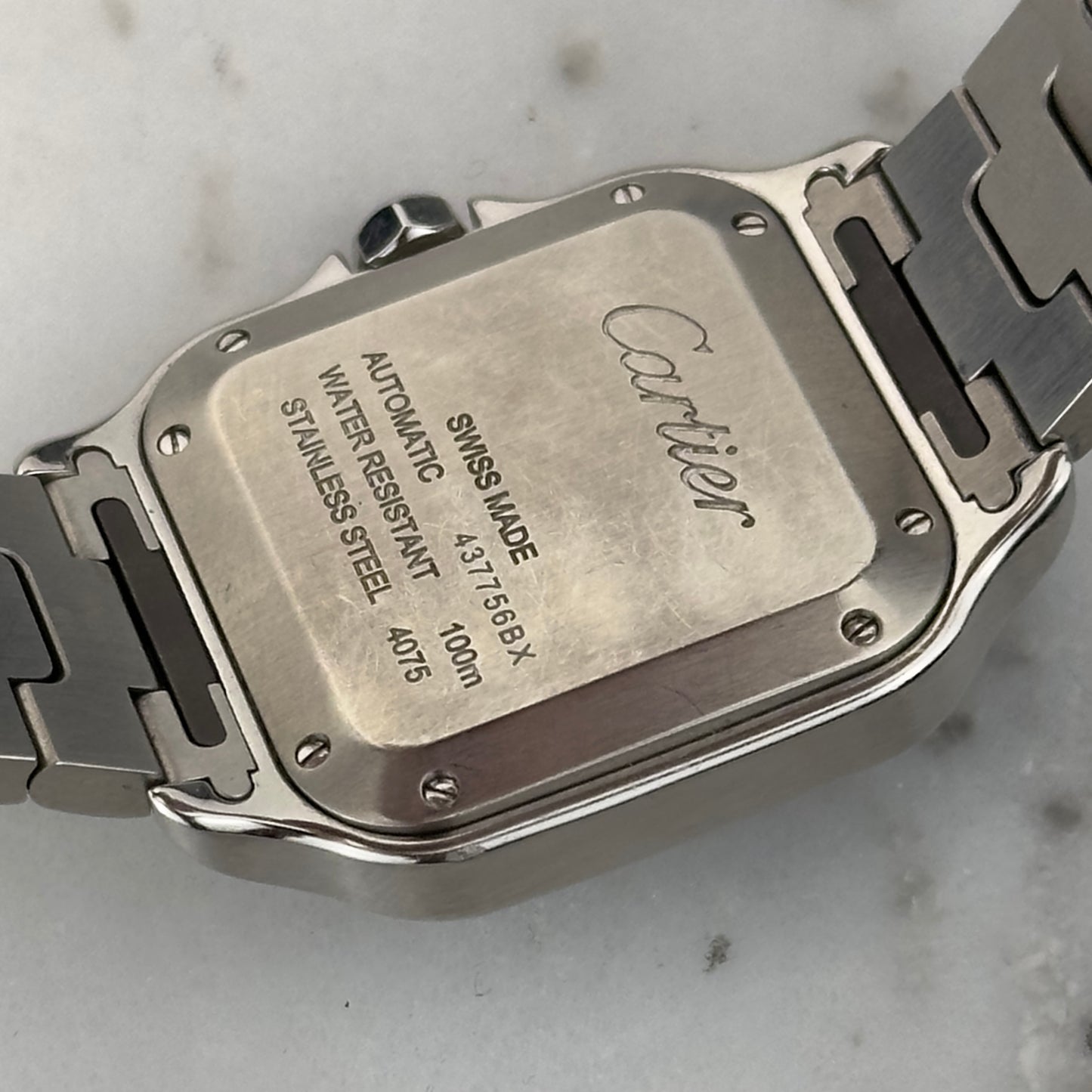 2022 Cartier Santos Diamond Bezel Medium | W4SA0005