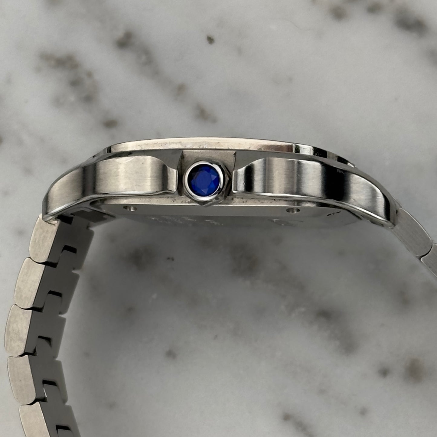 2022 Cartier Santos Diamond Bezel Medium | W4SA0005