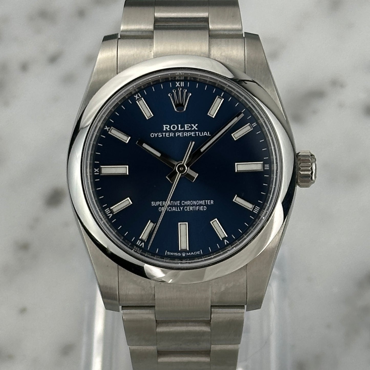 Rolex Oyster Perpetual 34 Blue Dial | 124200