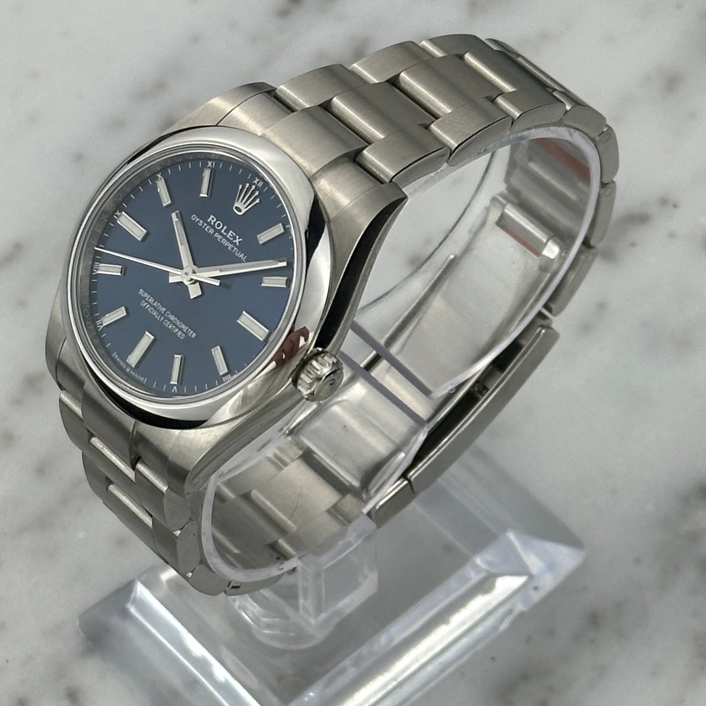 Rolex Oyster Perpetual 34 Blue Dial | 124200