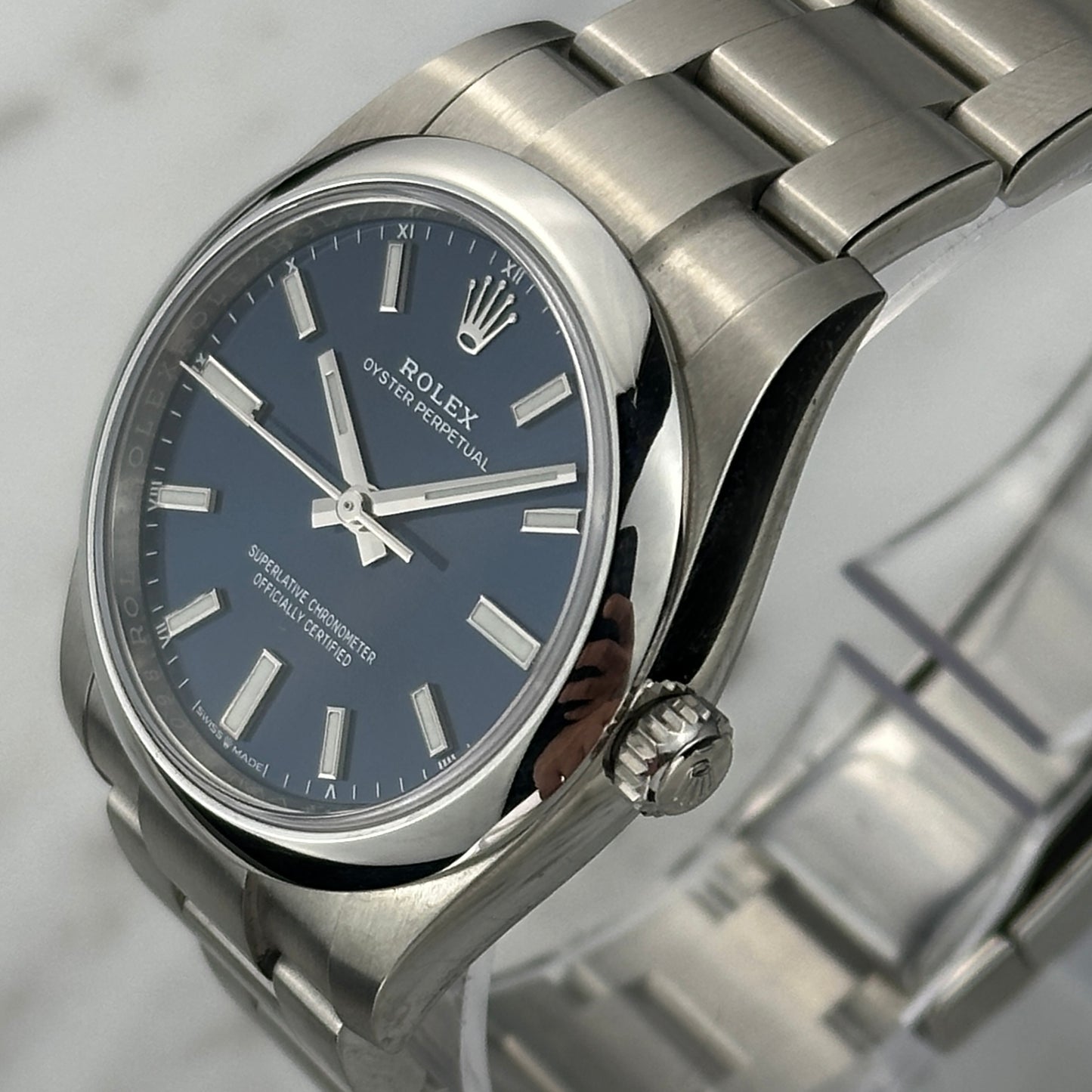 Rolex Oyster Perpetual 34 Blue Dial | 124200