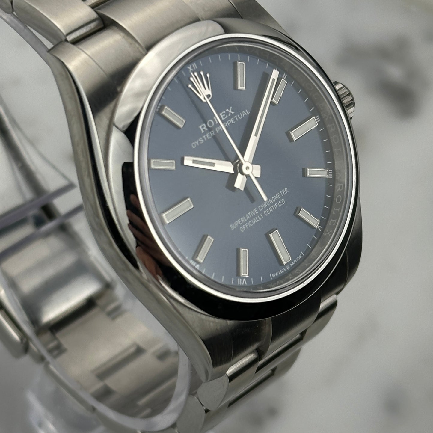 Rolex Oyster Perpetual 34 Blue Dial | 124200