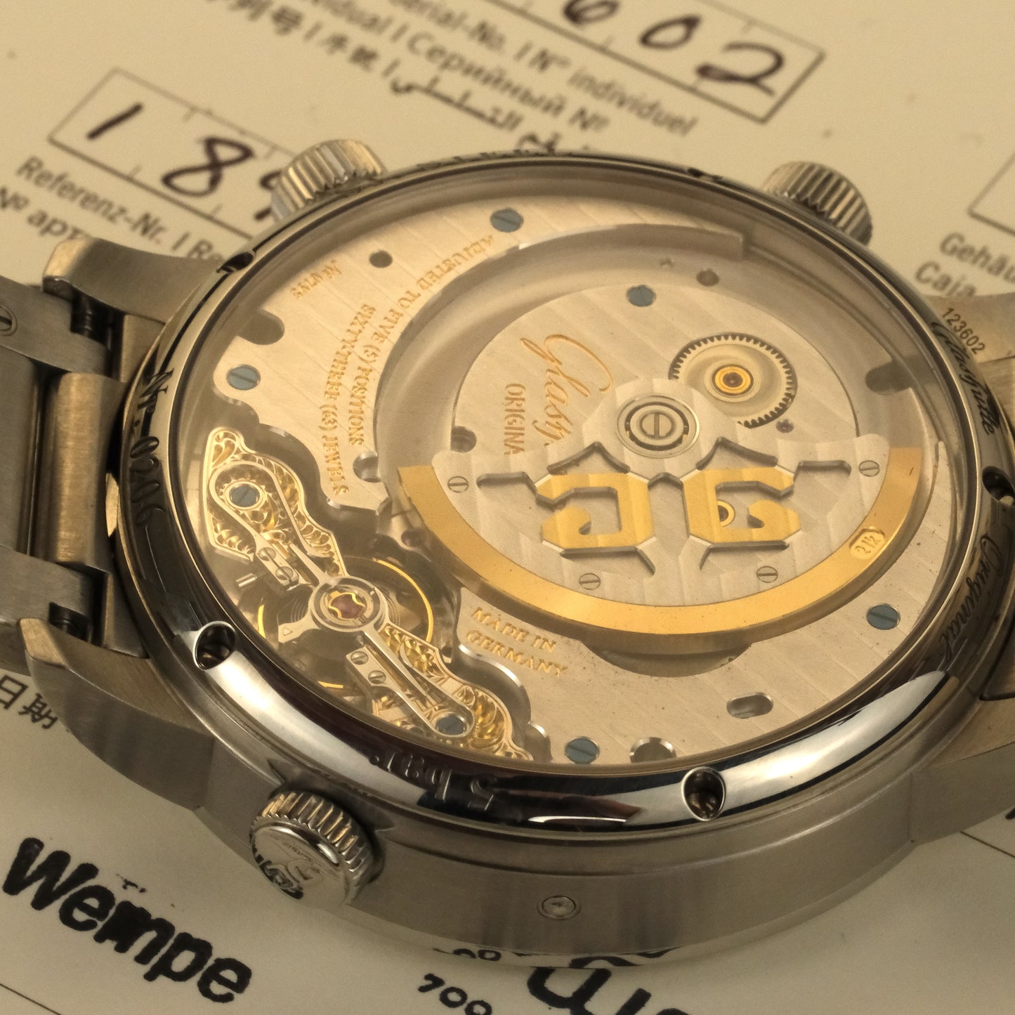 2018 Glashütte Original Senator Cosmopolite Silver | 1-89-02-03-02-61 | Full Set