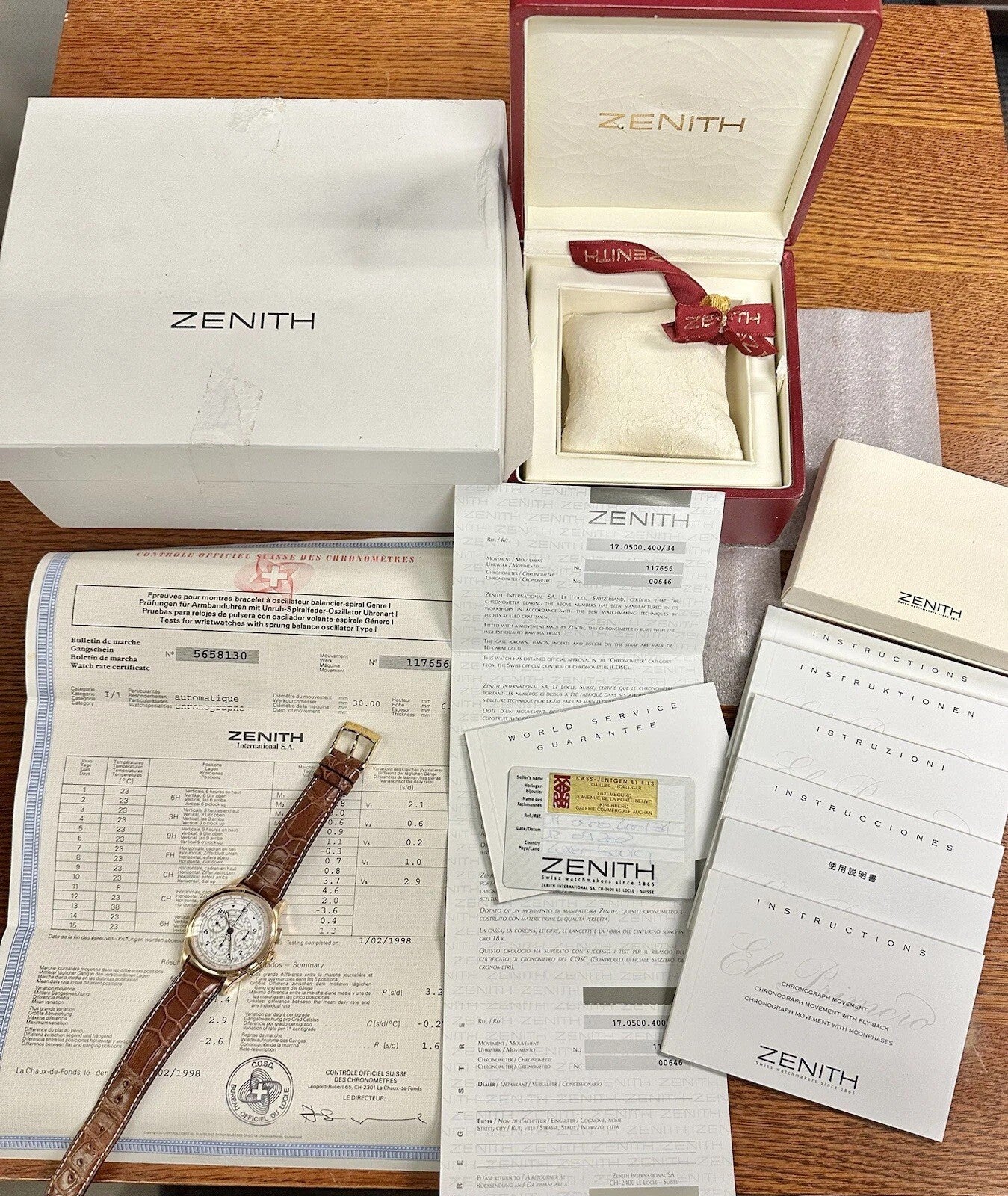 2002 Zenith El Primero Chronograph Chronomaster Rose Gold, 17.0500.400 | Limited Edition 750pcs | Full Set